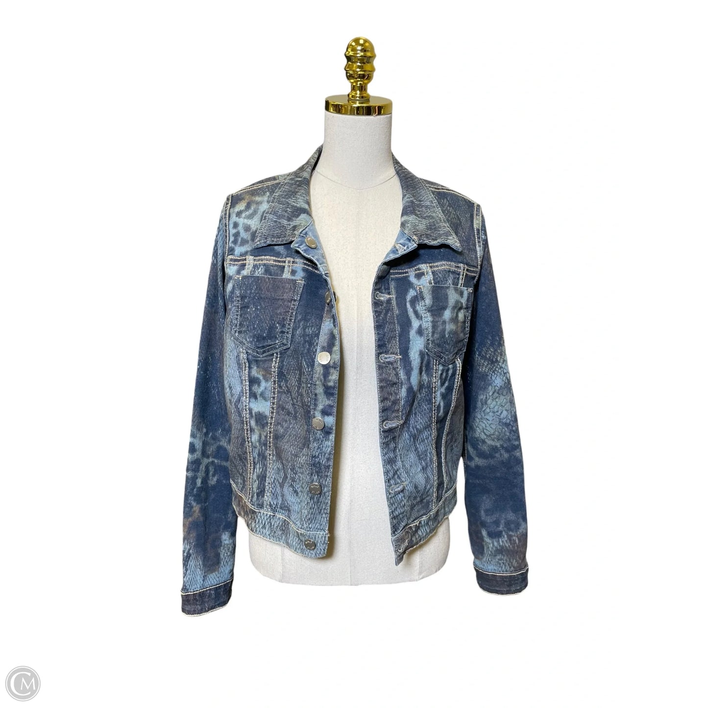 Jacket Denim By Clothes Mentor In Blue, Size: S
