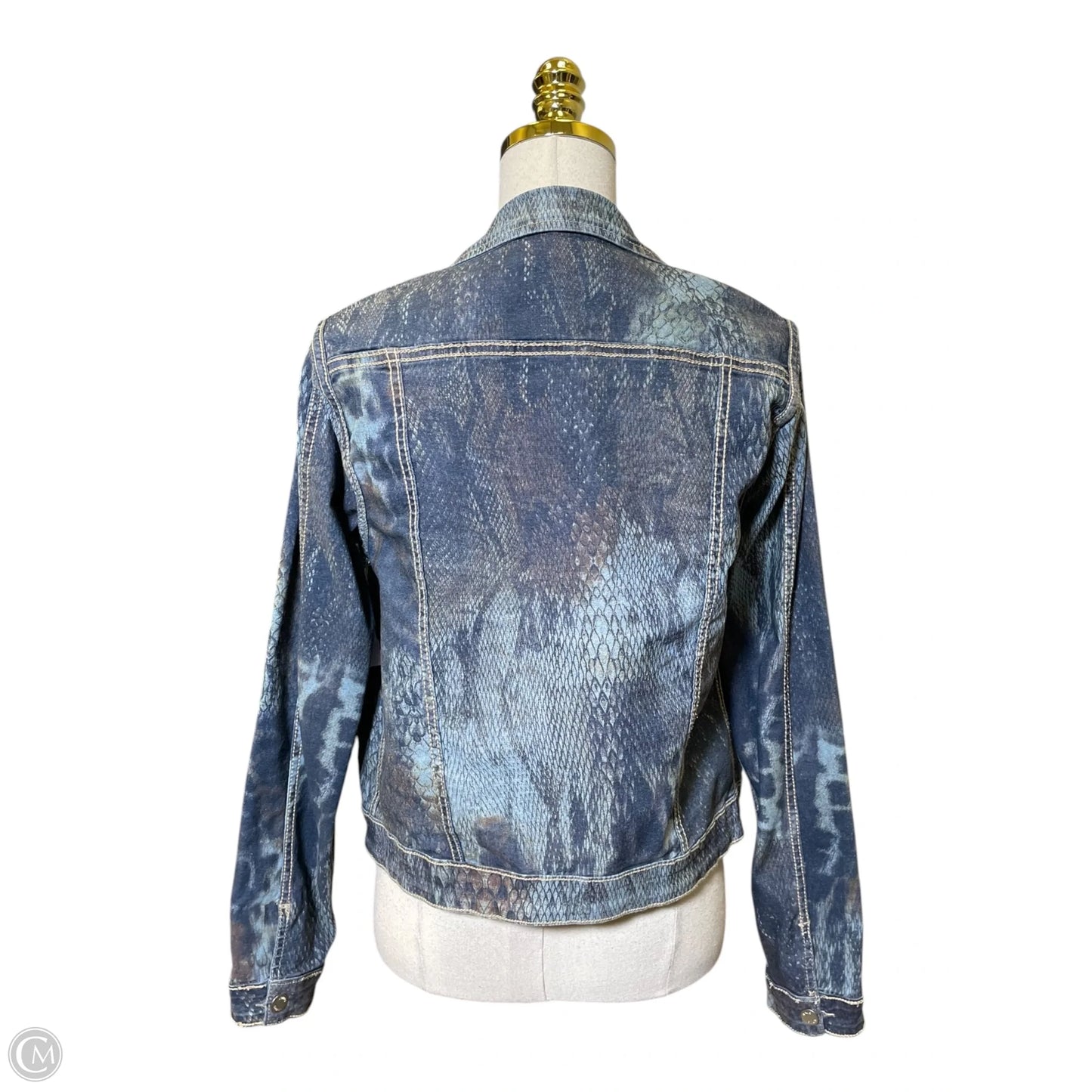 Jacket Denim By Clothes Mentor In Blue, Size: S