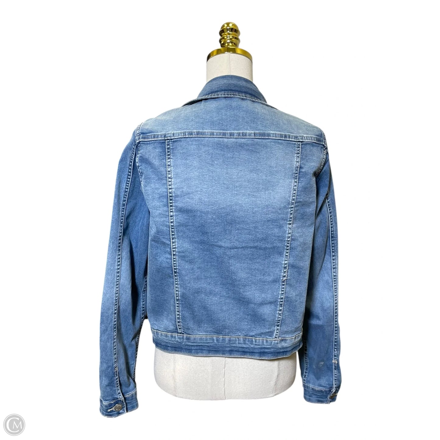 Jacket Denim By Clothes Mentor In Blue, Size: S