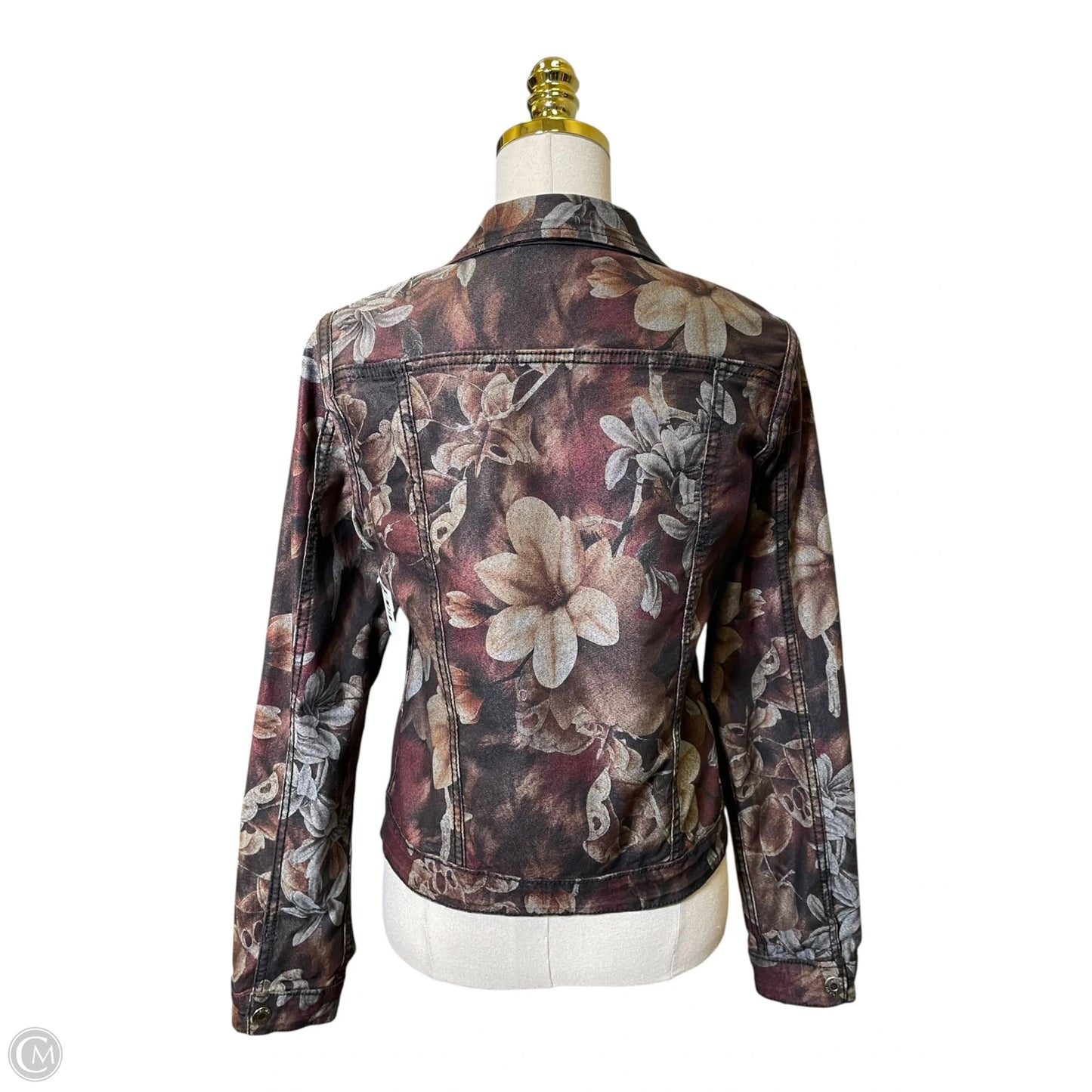 Jacket Denim By Clothes Mentor In Black, Size: S