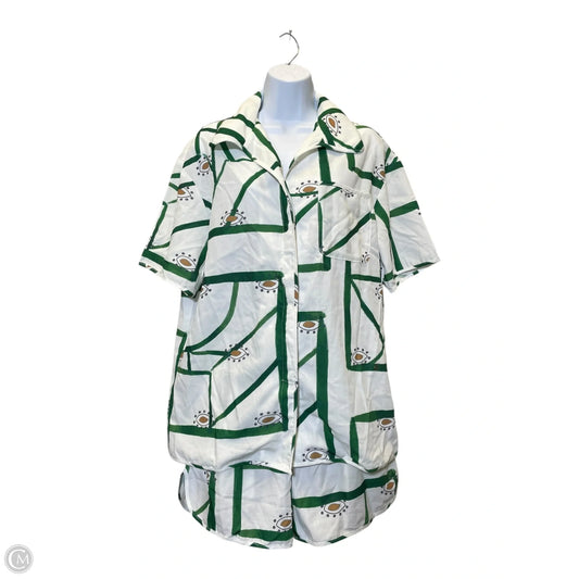 Top 2pc Short Sleeve By Commense In Multi-colored, Size: M