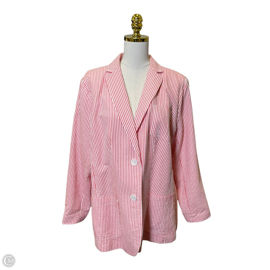 Blazer By Talbots In Striped Pattern, Size: Xl
