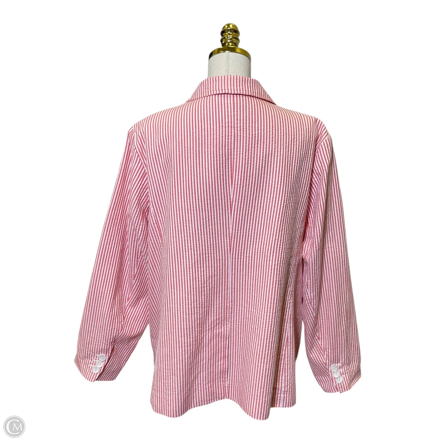 Blazer By Talbots In Striped Pattern, Size: Xl