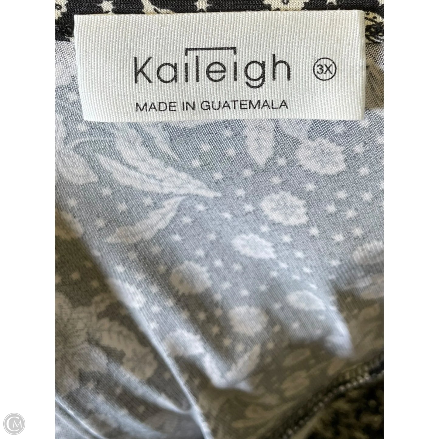 Dress Casual Midi By Kaileigh In Black & Cream, Size: 3x