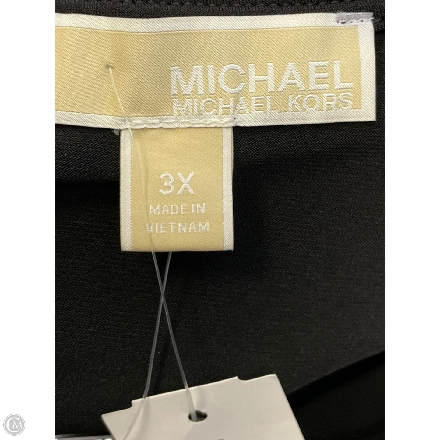 Top Long Sleeve Designer By Michael Kors In Black, Size: 3x