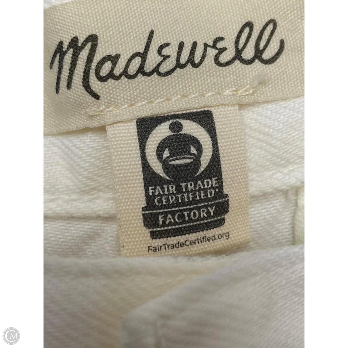 Jeans Wide Leg By Madewell In Cream, Size: 6