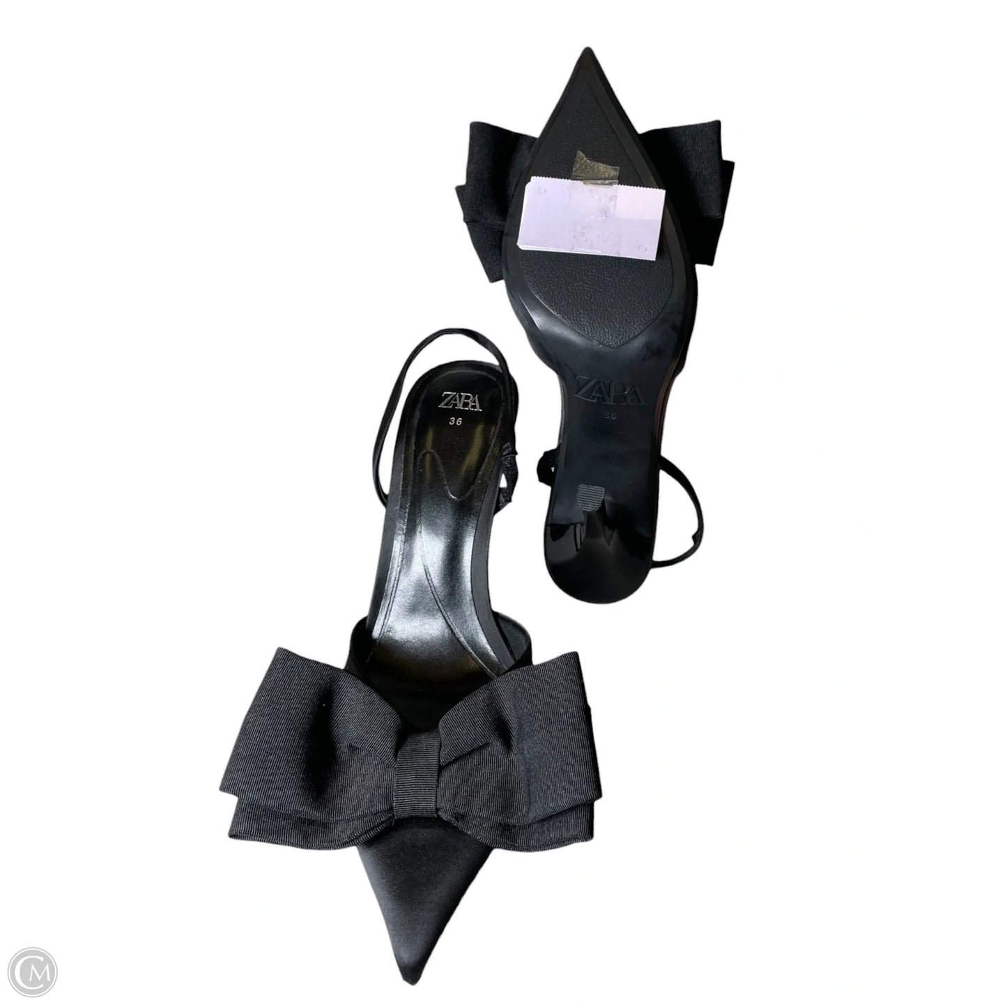 Shoes Heels Stiletto By Zara In Black, Size: 5.5