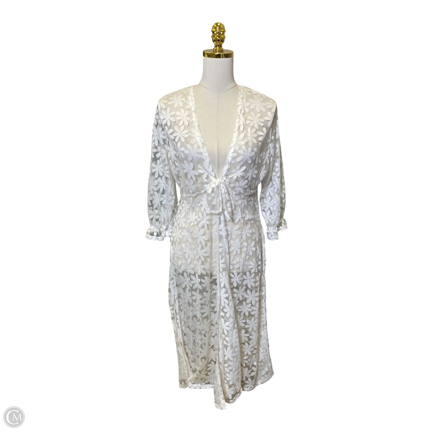 Swimwear Cover-up By Ember In White, Size: L