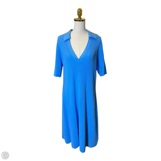 Dress Casual Maxi By Ava & Viv In Blue, Size: 2x
