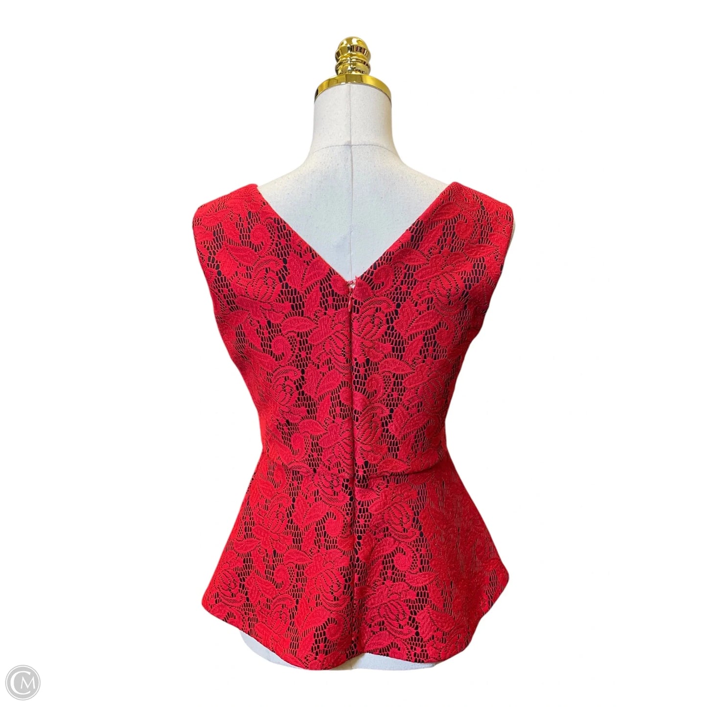 Top Sleeveless By Clothes Mentor In Red, Size: S