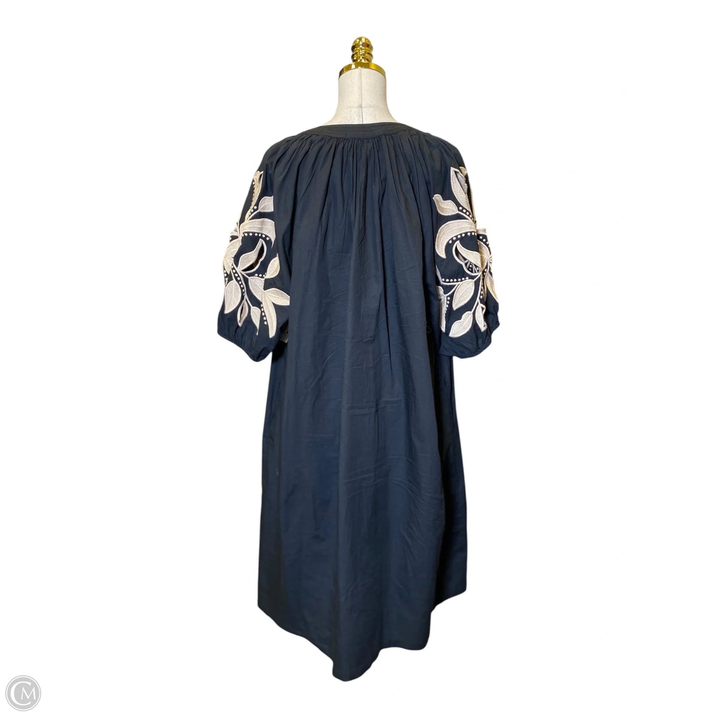 Dress Casual Midi By Chicos In Black & Brown, Size: 4