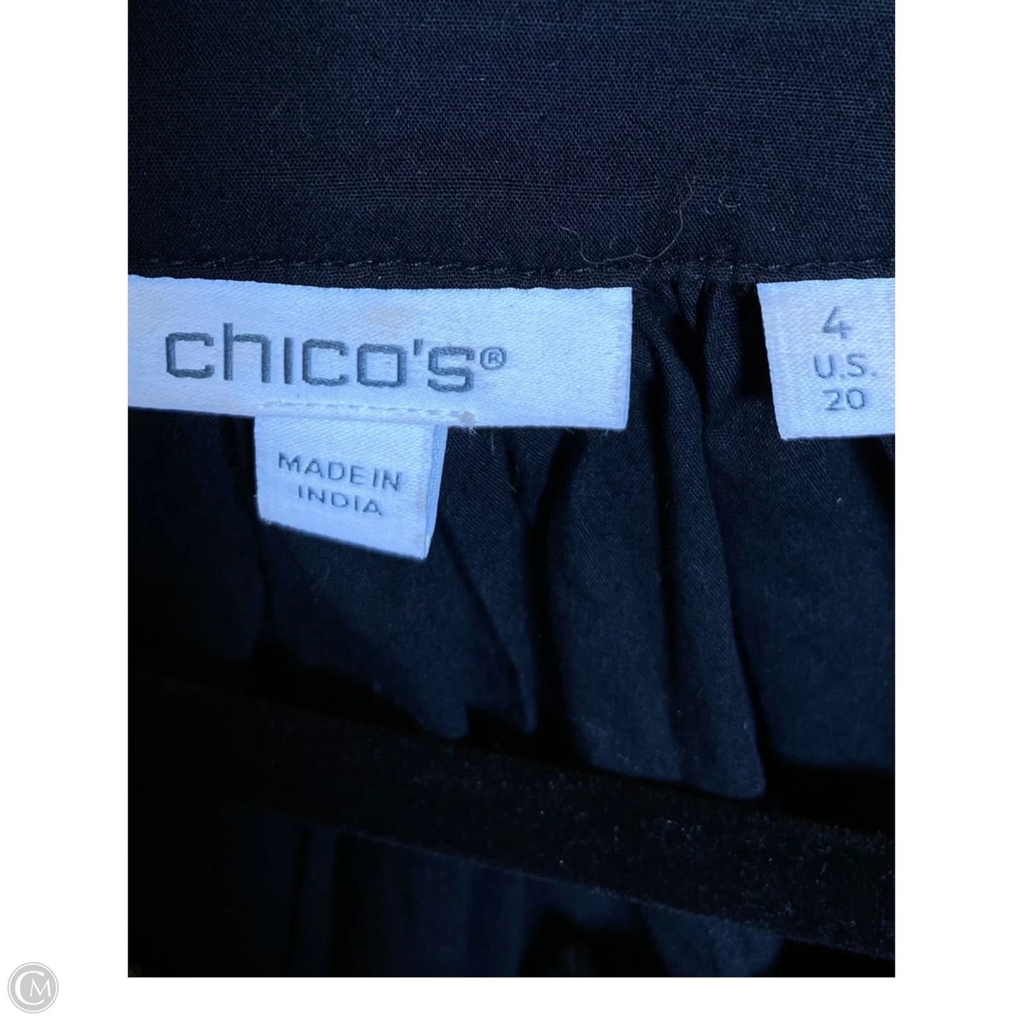 Dress Casual Midi By Chicos In Black & Brown, Size: 4