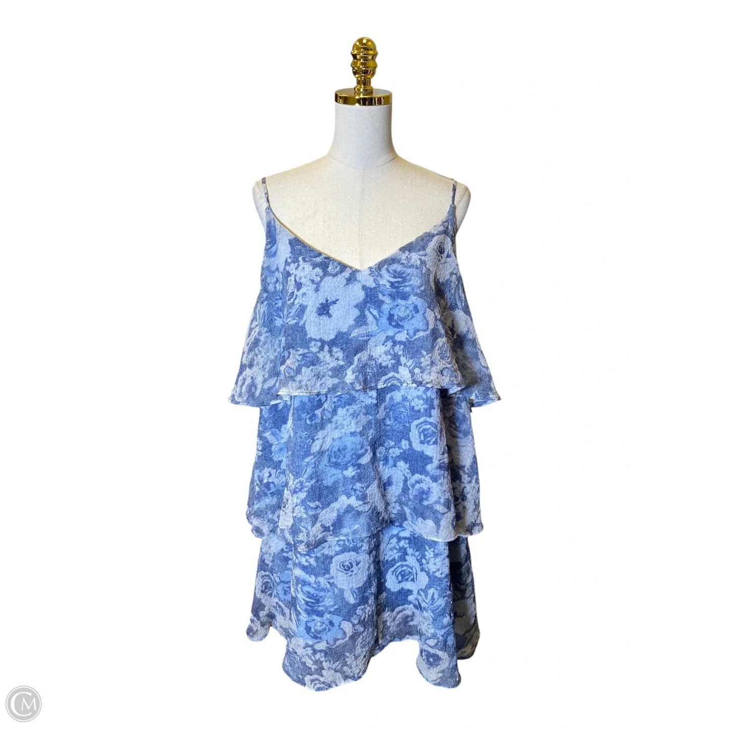 Dress Casual Midi By Gilli In Blue, Size: 3x