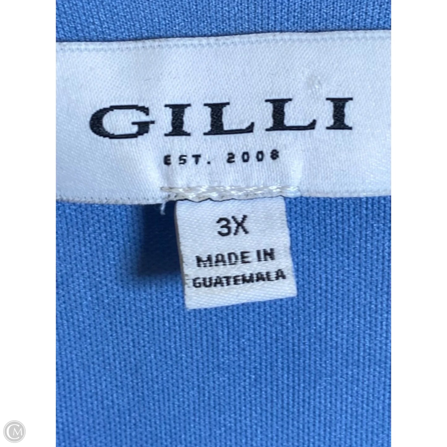 Dress Casual Midi By Gilli In Blue, Size: 3x