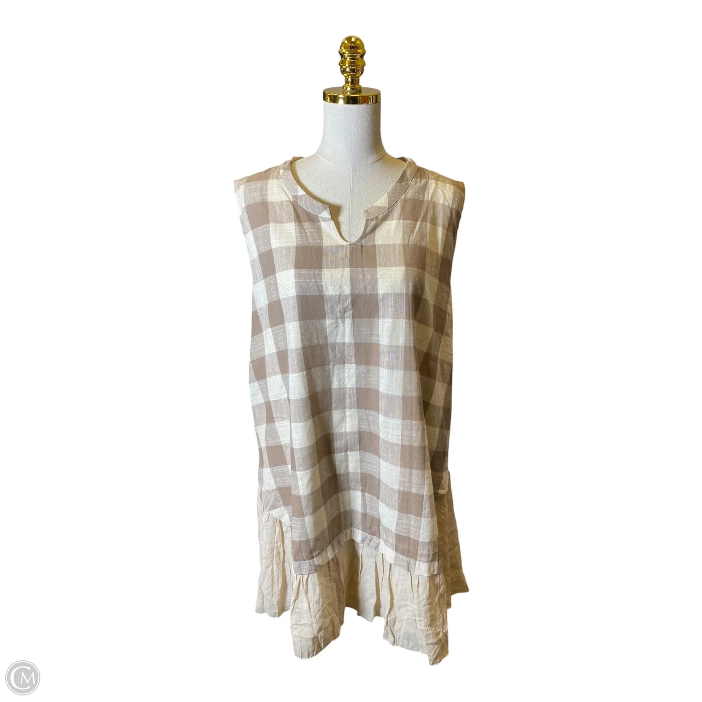 Dress Casual Midi By Clothes Mentor In Plaid Pattern, Size: 2x