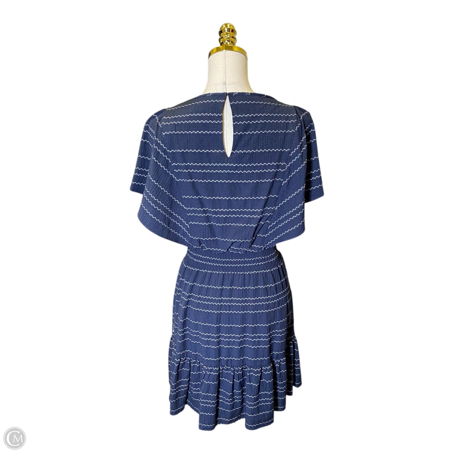 Dress Casual Midi By Dkny In Blue, Size: S