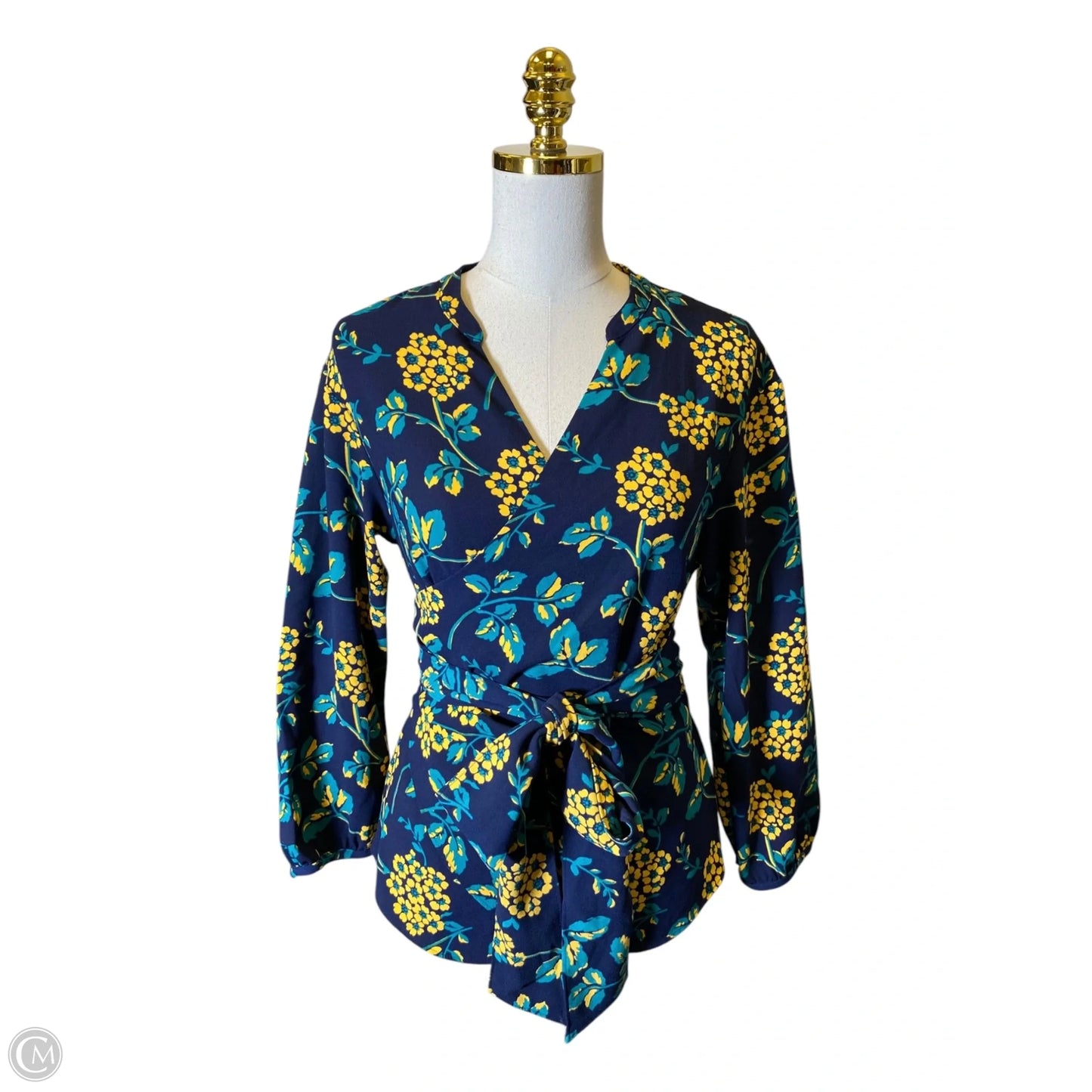 Blouse Long Sleeve By J. Crew In Floral Print, Size: S