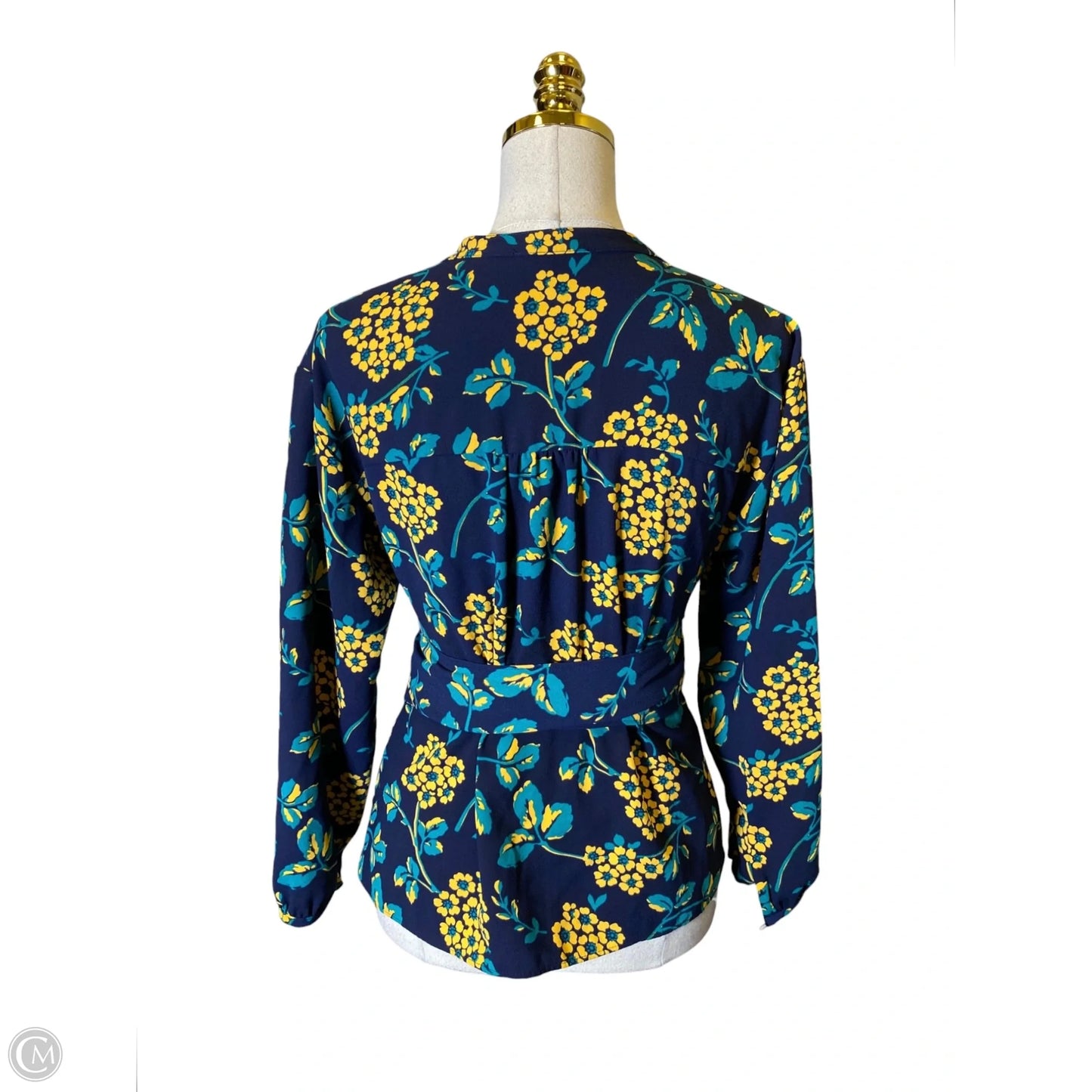 Blouse Long Sleeve By J. Crew In Floral Print, Size: S