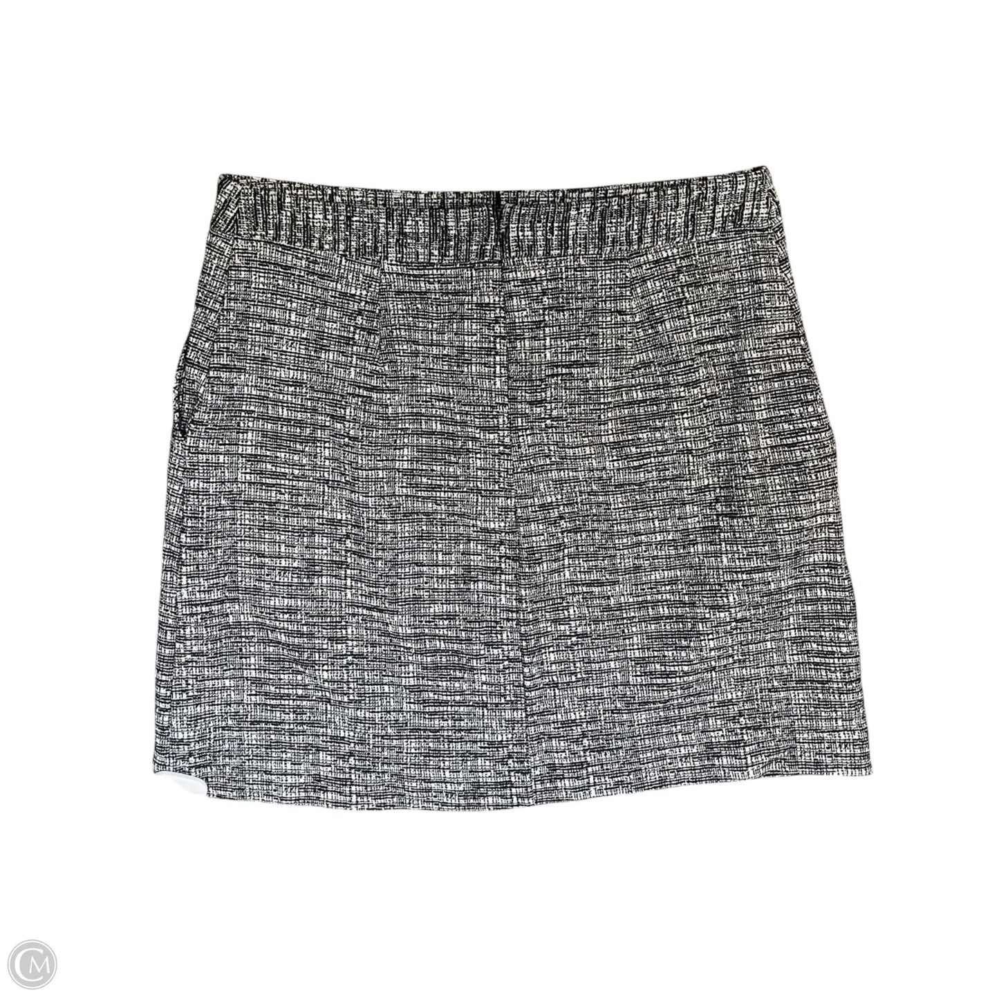 Skirt Midi By Banana Republic In Black & White, Size: L