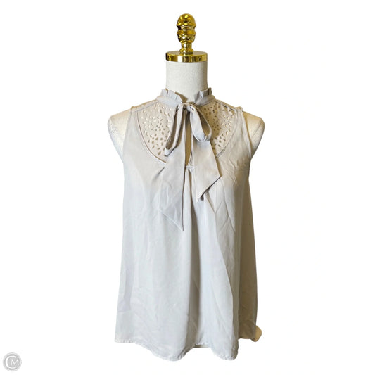 Top Sleeveless By Maeve In Grey, Size: S