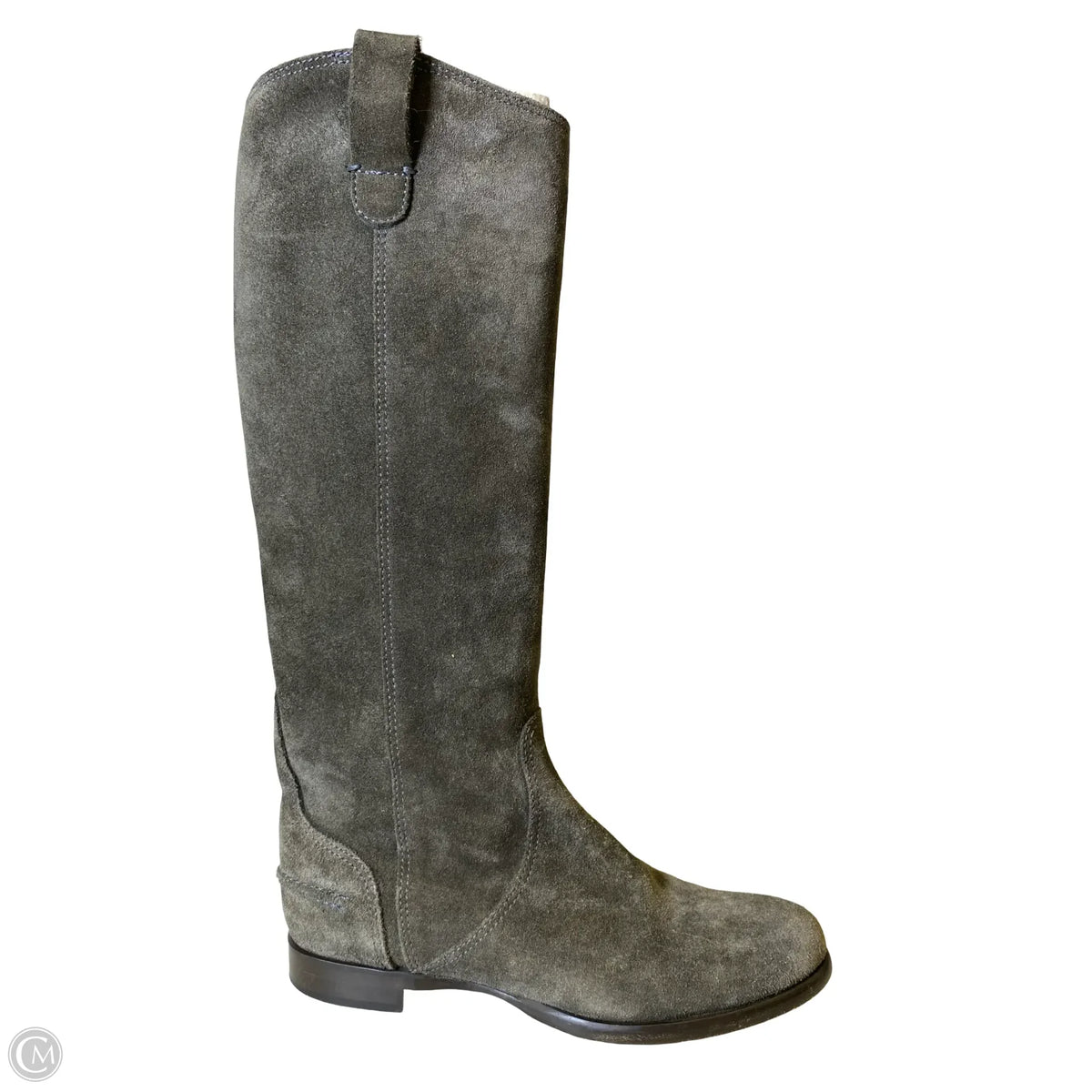 Boots Ankle Flats By LOCKHARTE In Grey, Size: 8