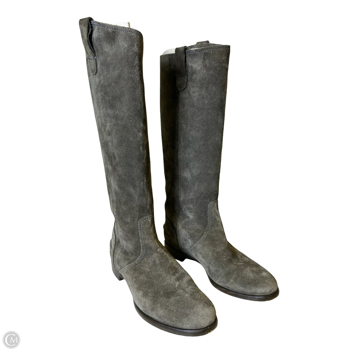 Boots Ankle Flats By LOCKHARTE In Grey, Size: 8