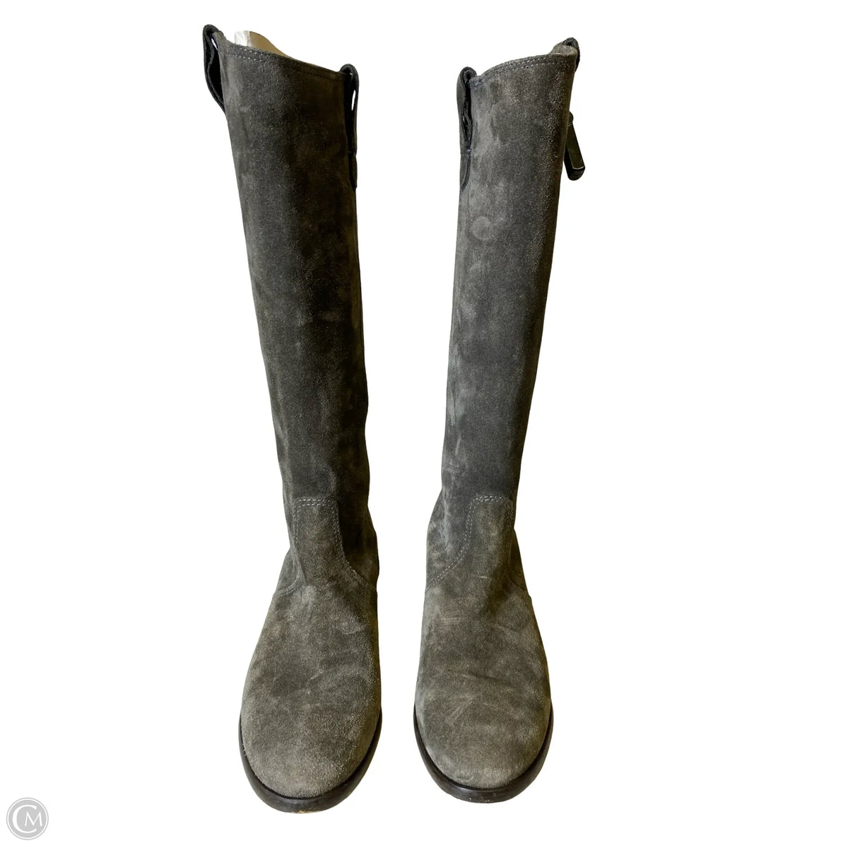 Boots Ankle Flats By LOCKHARTE In Grey, Size: 8