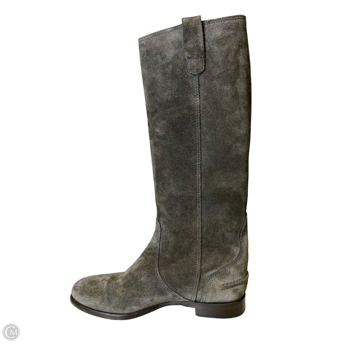 Boots Ankle Flats By LOCKHARTE In Grey, Size: 8