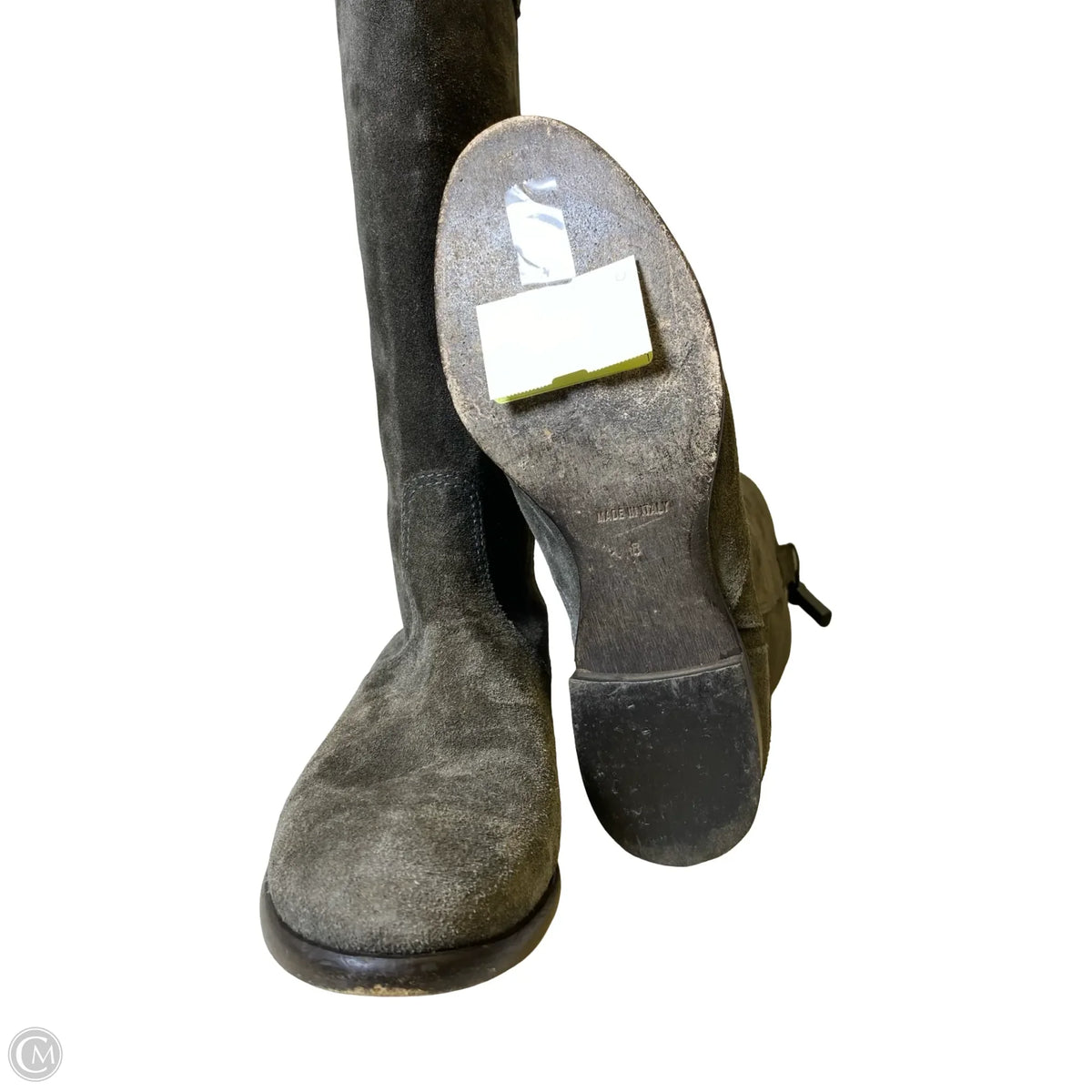 Boots Ankle Flats By LOCKHARTE In Grey, Size: 8