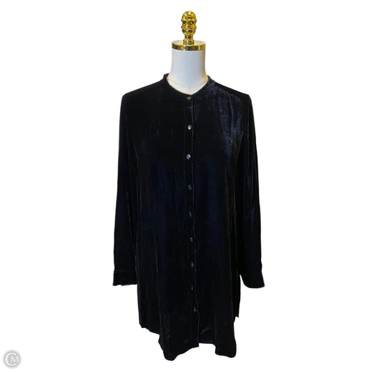 Top Long Sleeve By Eileen Fisher In Black, Size: Sp