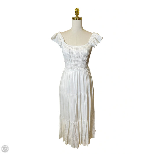 Dress Casual Maxi By Blu Pepper In White, Size: M
