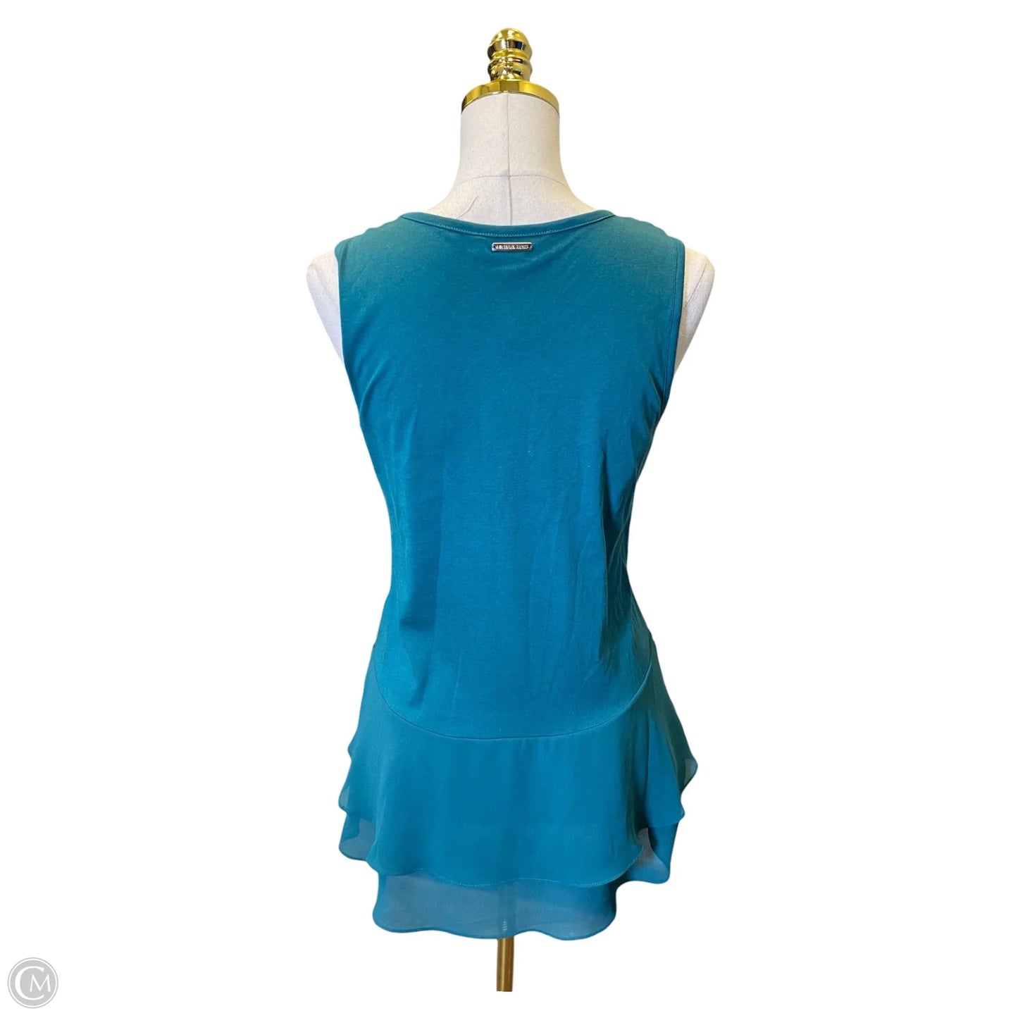 Top Sleeveless Designer By Michael Kors In Teal, Size: S