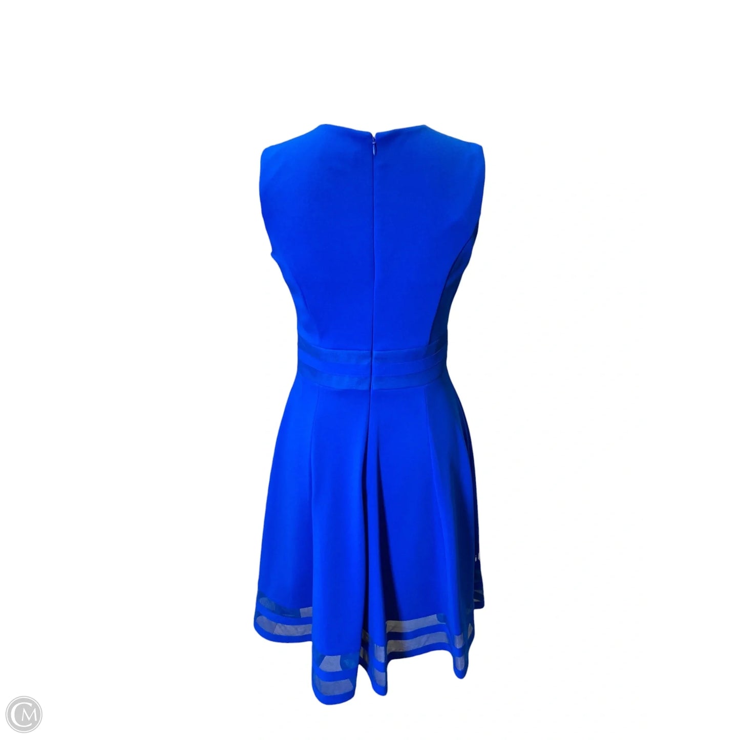Dress Casual Midi By Calvin Klein In Blue, Size: 4