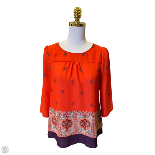 Top Long Sleeve By Maeve In Multi-colored, Size: 6