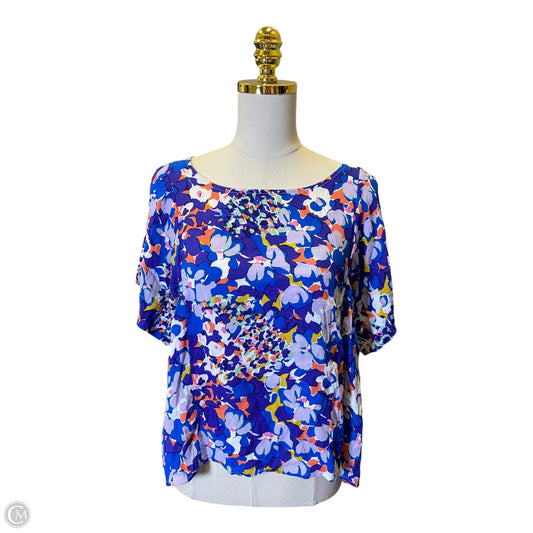 Top Short Sleeve By Maeve In Floral Print, Size: M