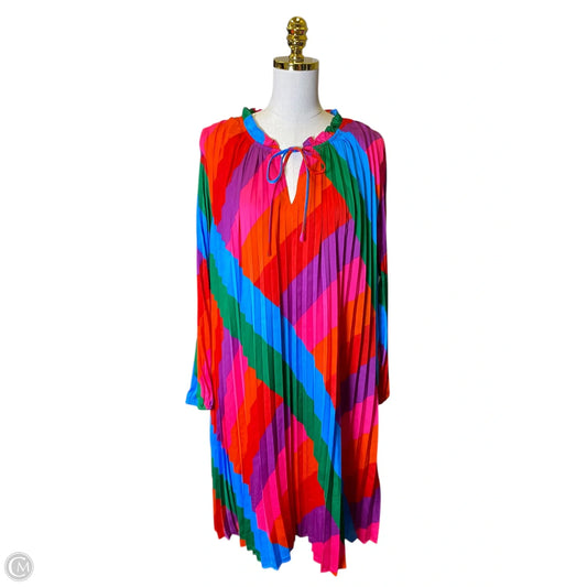 Dress Casual Midi By Skies Are Blue In Multi-colored, Size: 2x