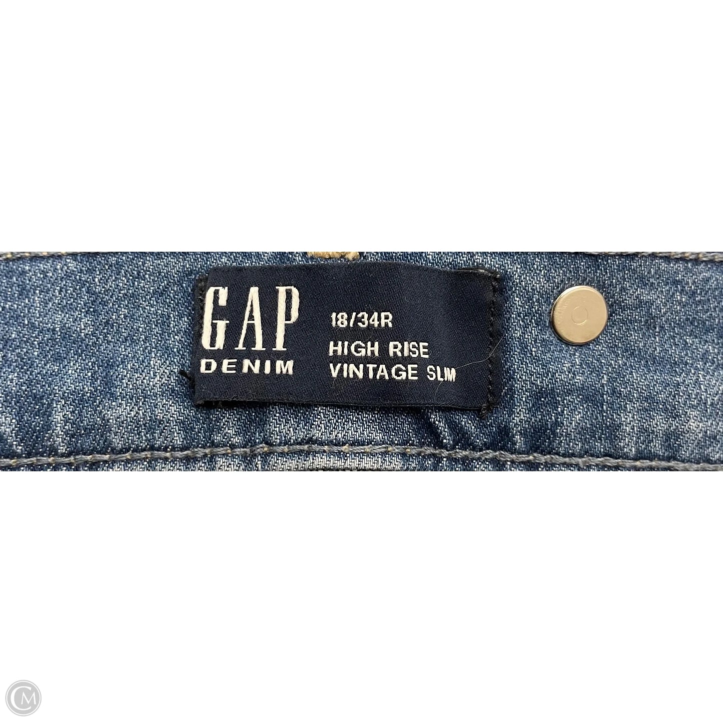 Jeans Skinny By Gap In Blue, Size: 18