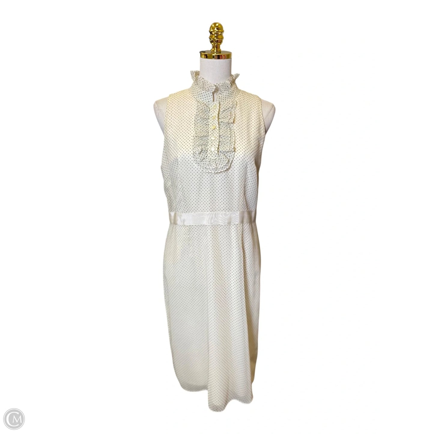 Dress Casual Midi By Isaac Mizrahi In Polkadot Pattern, Size: 12