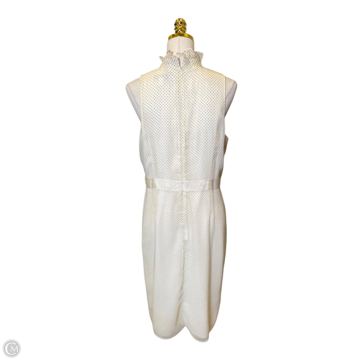 Dress Casual Midi By Isaac Mizrahi In Polkadot Pattern, Size: 12