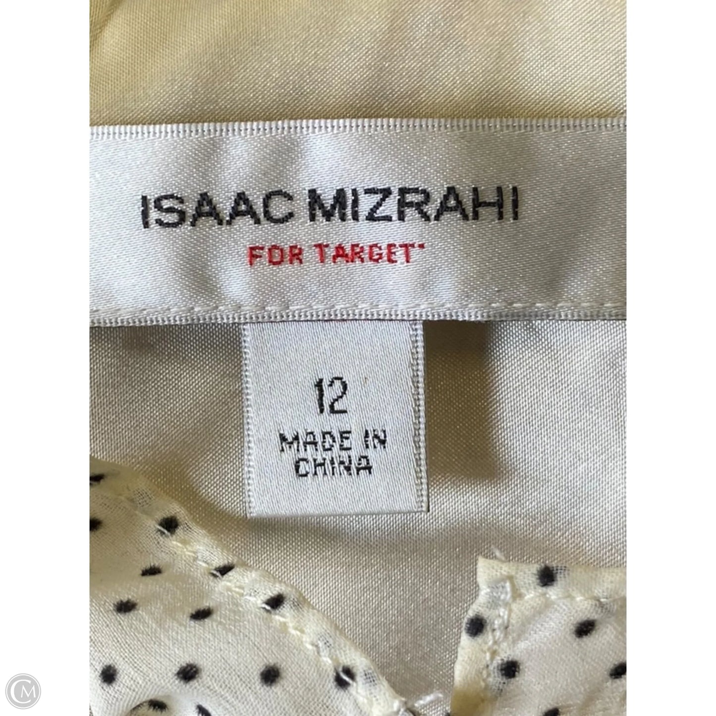Dress Casual Midi By Isaac Mizrahi In Polkadot Pattern, Size: 12