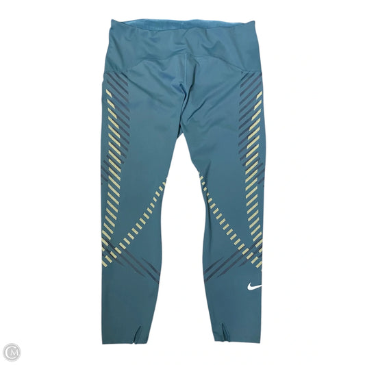 Athletic Leggings By Nike In Multi-colored, Size: Xl