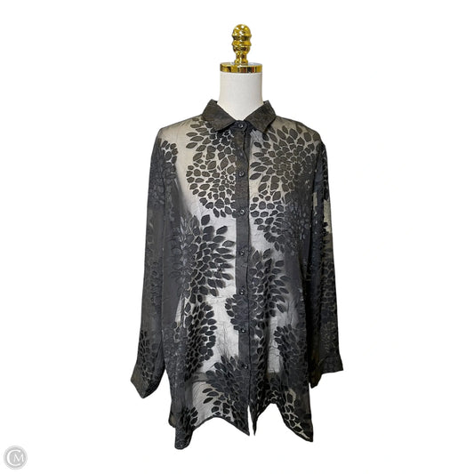 Top Long Sleeve By Clothes Mentor In Black, Size: Xl