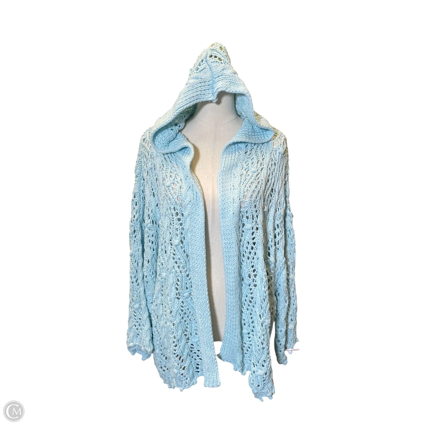 Sweater Cardigan By Pol In Blue, Size: L