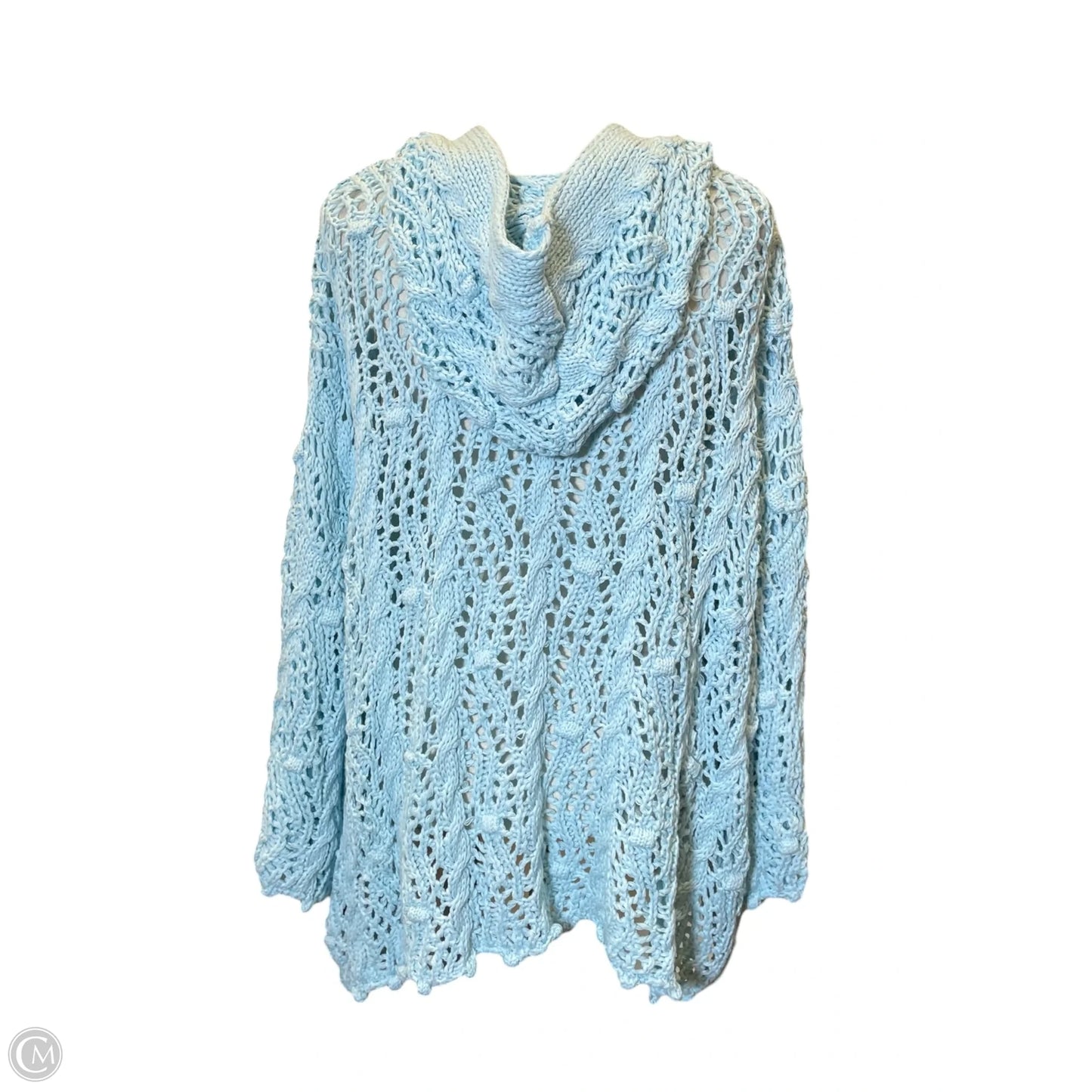 Sweater Cardigan By Pol In Blue, Size: L