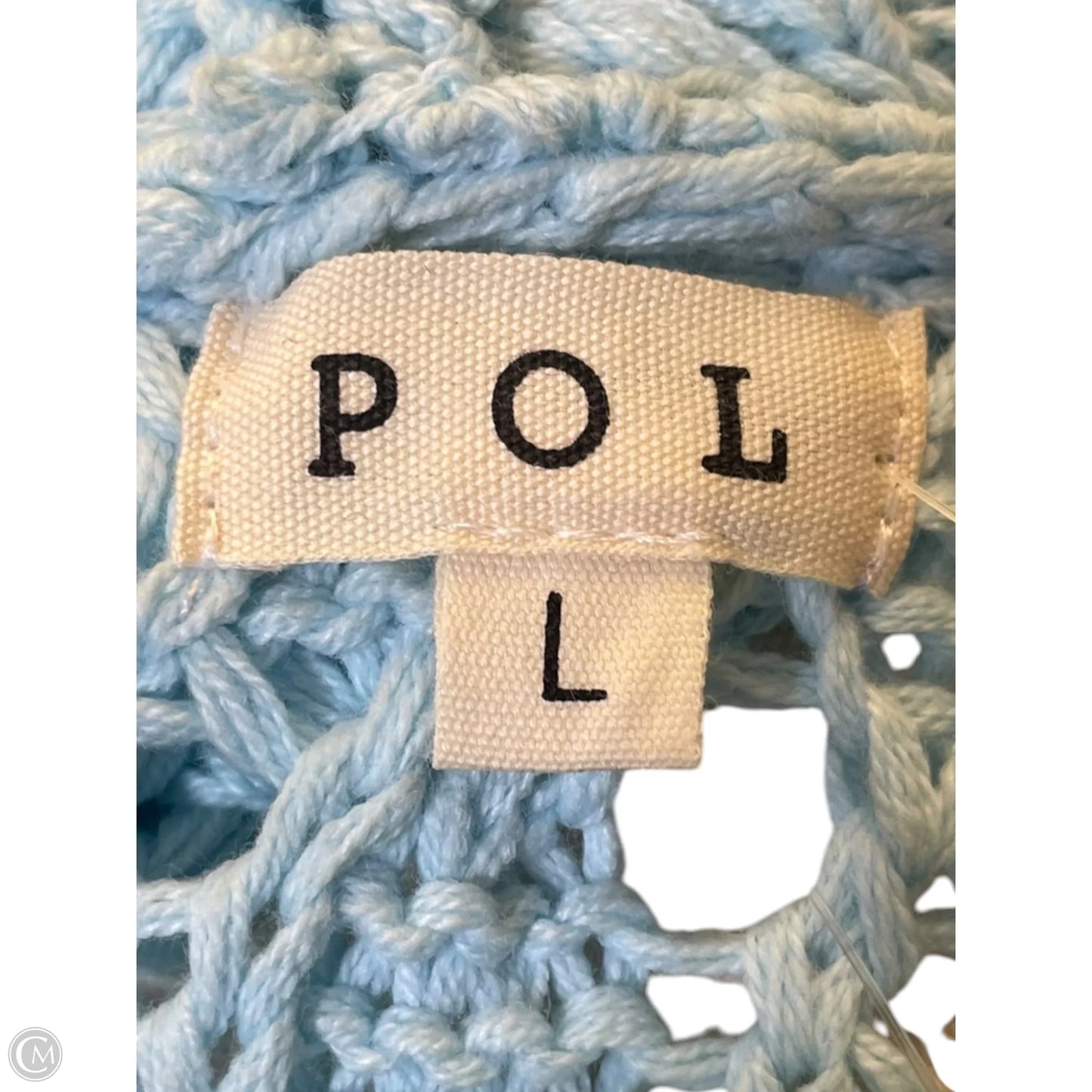 Sweater Cardigan By Pol In Blue, Size: L