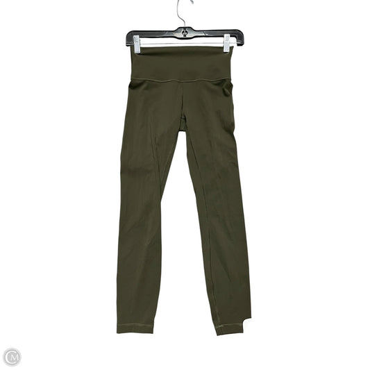 Athletic Leggings By Lululemon In Green, Size: S