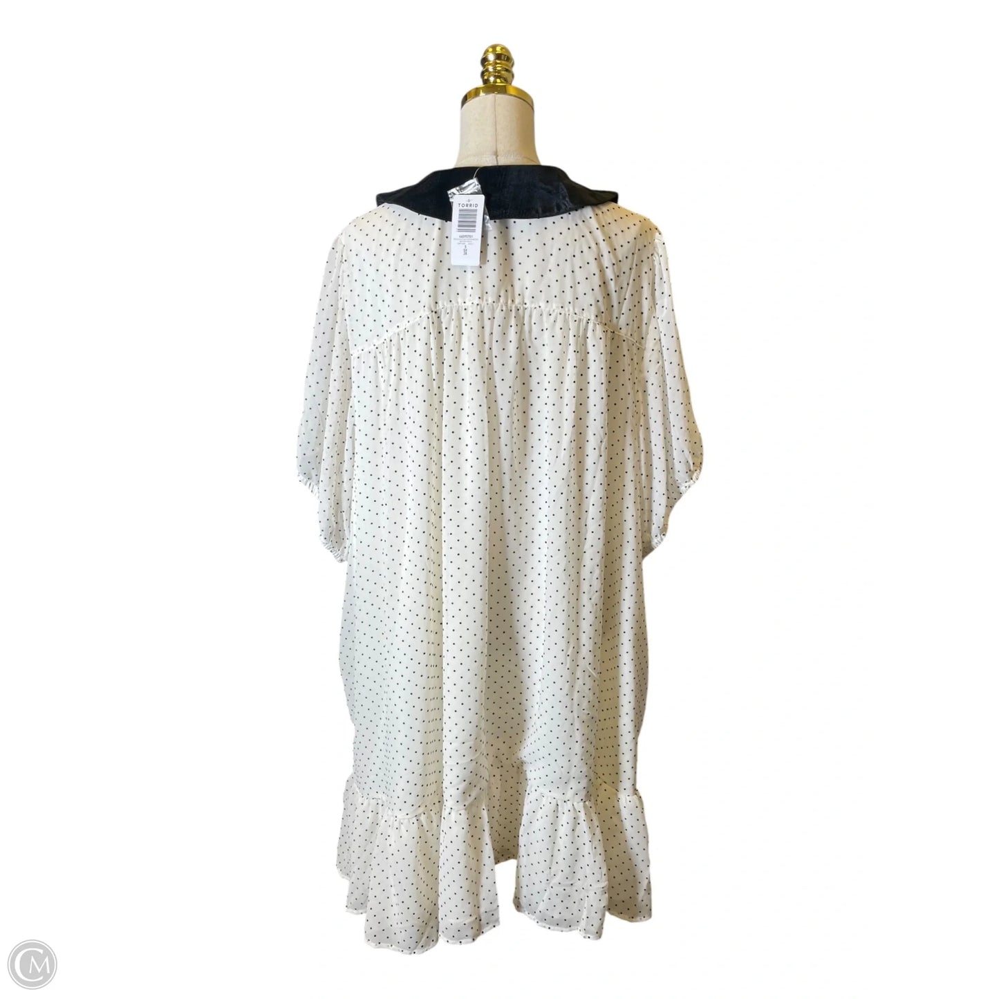 Dress Casual Midi By Torrid In Black & White, Size: 5x