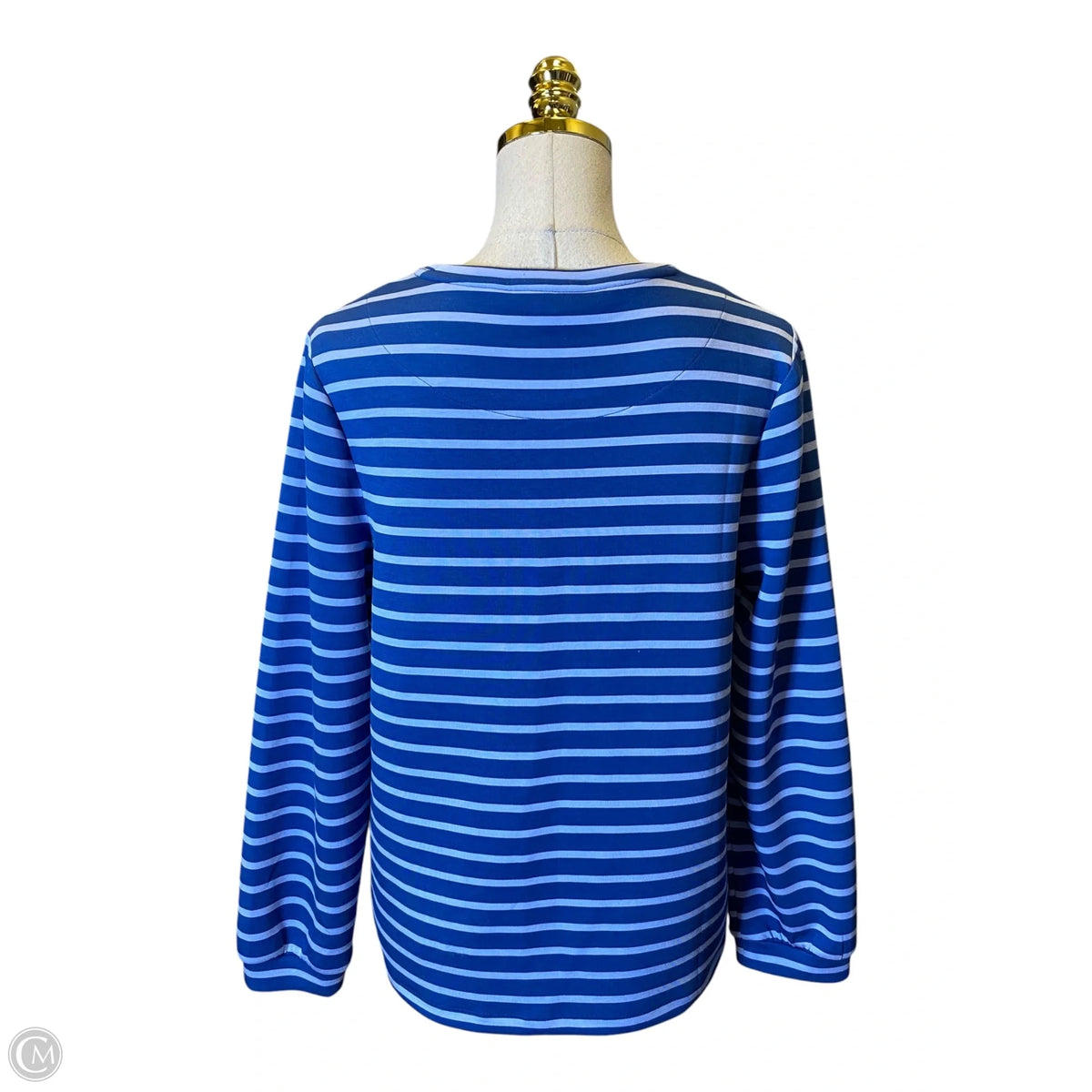 Sweater By Chicos In Striped Pattern, Size: M