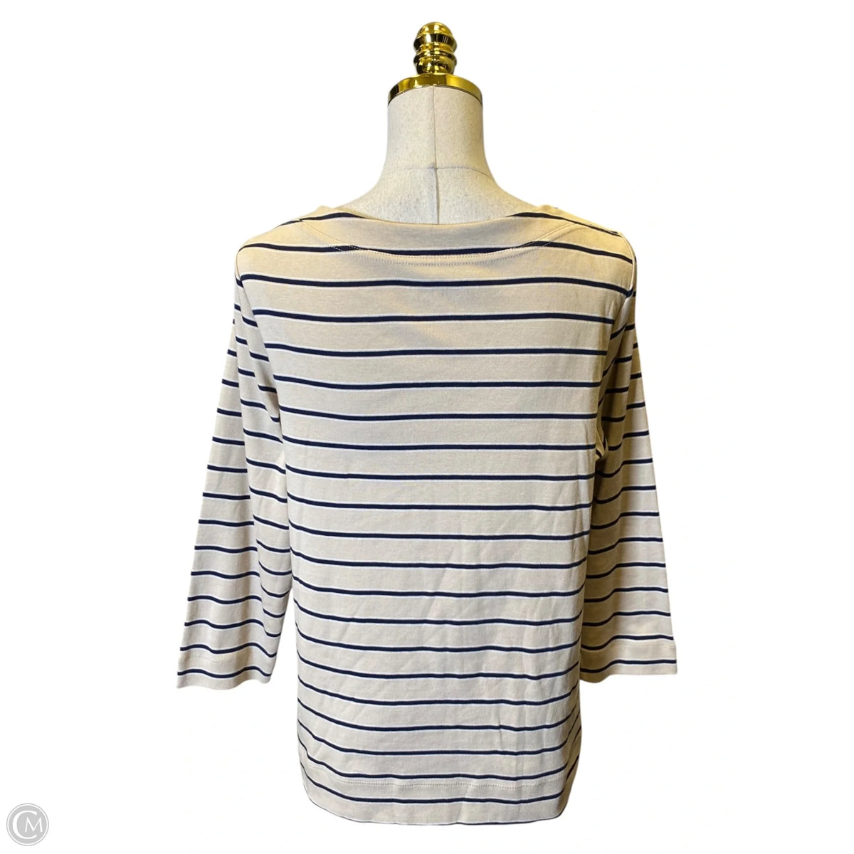 Top Long Sleeve By Chicos In Striped Pattern, Size: L