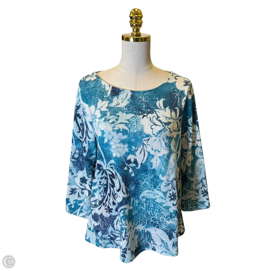 Top Long Sleeve By Chicos In Multi-colored, Size: M